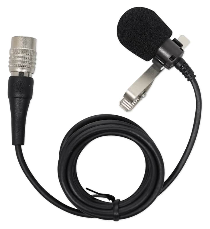 Audio Technica AT829CW Condenser Lavalier Microphone Mic For UniPak Transmitters image 1