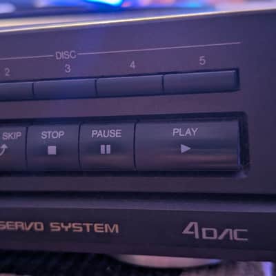 Technics 5 CD Changer Rotation Deck Carousel Player SL-PC705 1991 - Black image 4