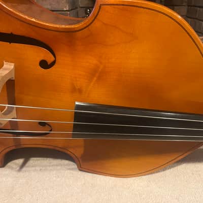 Musima  3/4 Double Bass (Stradivarius Copy, Laminated) 1990-2000 - Natural gloss image 4