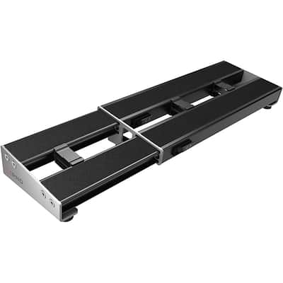 D'Addario PW-XPNDPB-01 XPND Pedalboard Telescopically Expanding 2-Rail System Small 2024 - BLACK image 2