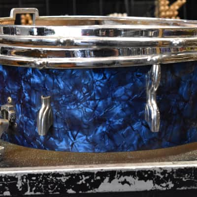 Vintage 1960s Premier Royal Ace 5.5x14 Snare Drum in Blue Pearl image 3