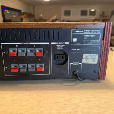 Vintage Toshiba Model SA-725 AM/FM Stereo Receiver FRESH Service Near Mint Case! image 12