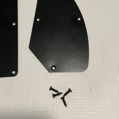 2000's Indonesia Ibanez RG Series Guitar Black Tremolo & Electronics Cavity Backplate Set image 3