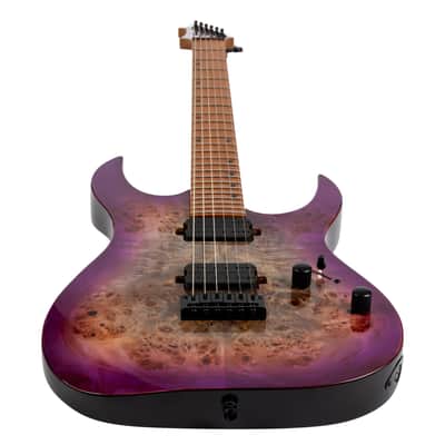 Spira S-450 TPP Electric Guitar, Transparent Purple image 7