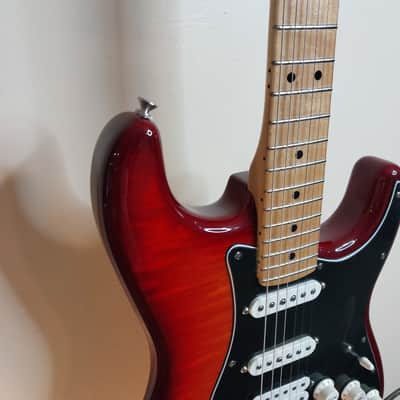 Fender Player Stratocaster Plus Top with Maple Fretboard - Aged Cherry Burst image 10