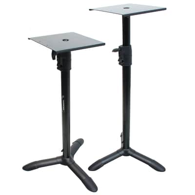 Harmony Audio HA-BKSPKS Home Audio - Studio Monitor Adjustable Height Bookshelf Speaker Stand Pair image 1
