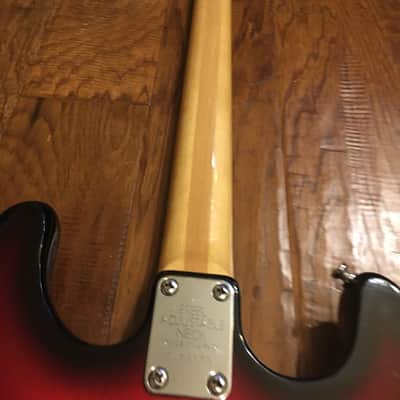 Vintage early 70's Univox Hi-Flier Bass Sunburst with Fitted Hard Case image 16
