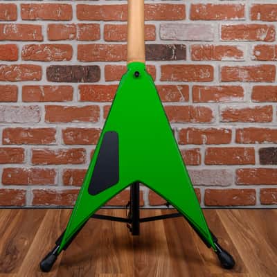 Jackson USA Custom Shop One Off King V Slab Top Kawasabi Green Nitro Studio Relic with Rear Black Pin Stripes 2025 w/OHSC image 8