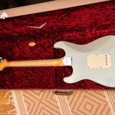 Fender Fender Custom Shop 1959 Stratocaster Journeyman Relic Super Faded Aged Sonic Blue 1/21/2025 - Relic Super Faded Aged Sonic Blue image 6