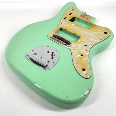 MJT Ultralight Jazzmaster Body 4lbs!! Alder 2025 - Aged Nitro Surf Green image 7