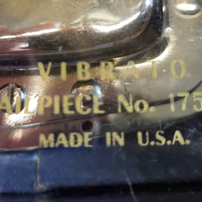 Vintage RARE 1965 New Old Stock in Box Harmony Silvertone Bobcat Silhouette Elec Guitar Whammy Bar Vibrato Tailpiece Model 1750 Luthier Parts image 3
