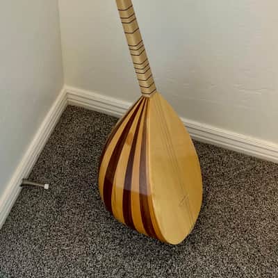 Turkish Saz Baglama with Hard Case, Chord Sheet, Practice Book, Picks, and Extra Strings image 2