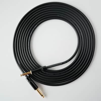 JS 20 ft NEW Inst Cable Mogami 2524,Rean Black Gold Plugs image 2