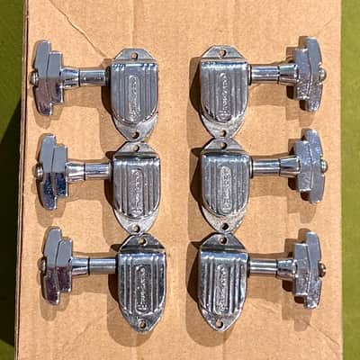 Vintage Grover Imperial  tuners 60's - 70's chrome image 1