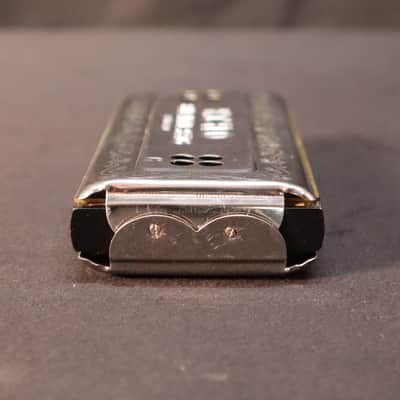 Hohner 56/96 Echo Harp Tremolo Harmonica - Key of C & G 2010s - Silver image 7