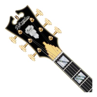 D'angelico Excel SS w/ Stairstep Tailpiece - Solid Black - B-Stock image 4