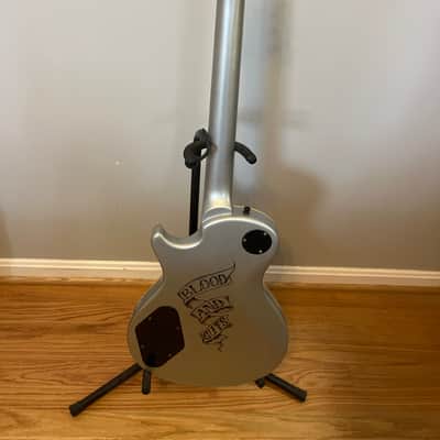 PRS SE Tremonti Silver 2002 - Silver/Black Top with added artwork image 2