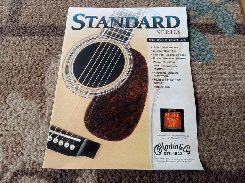 2000 Martin Standard Series Guitar Catalog! Original Case Candy, Paperwork! image 1