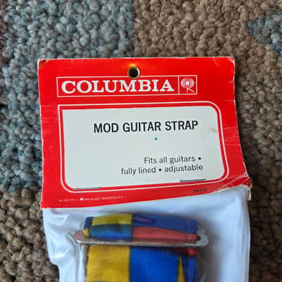 NOS Vintage 1970's Columbia Mod Guitar Strap in Original Packaging! image 3