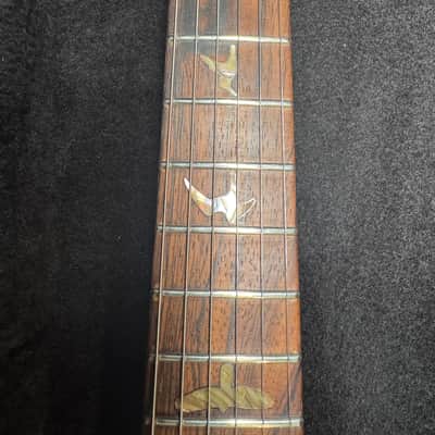 1991 PRS Paul Reed Smith Custom 24, Flame Maple 10-top, Mahogany back and neck, Brazilian Rosewood Fretboard with Bird Inlays, PRS Tremolo Bridge, Finished in Grey Black, with Nickel Hardware image 10