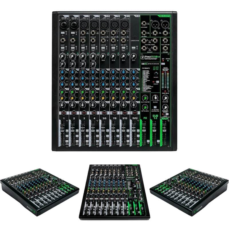 Mackie ProFX12v3 12-Channel Effects Mixer | Reverb