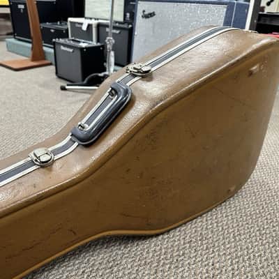 1970’s Vintage USA Ovation Deep Bowl Acoustic Guitar Hardshell Case Brown image 14
