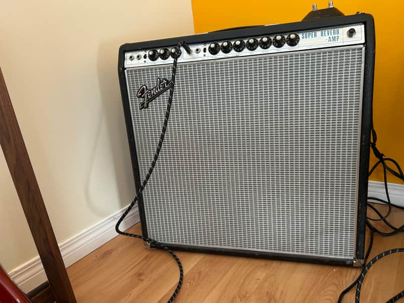 Fender Super Reverb "Drip Edge" 2-Channel 40-Watt 4x10" Guitar Combo 1968 - 1969 - Silverface image 1