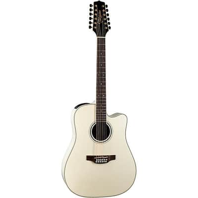 Takamine TAKGD37CE12PW G Series 12 String Dread A/E Guitar (Pearl White) image 2