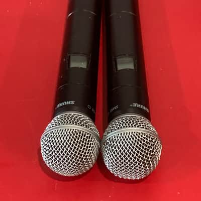 Shure UHF U2 UA 782-806 MHz SM58 Handheld Wireless Microphone Transmitter Pair with Capsules image 1