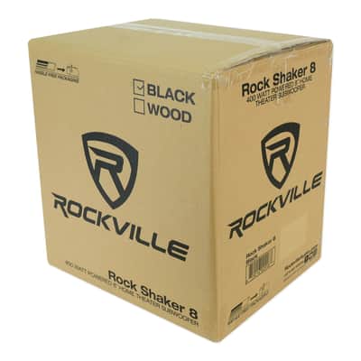 Rockville Rock Shaker 8" Inch Black 400w Powered Home Theater Subwoofer Sub image 10