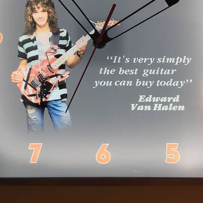 1984 Kramer Guitars Dealer Style Light Up Clock Eddie Van Halen Frankenstrat Killer Cool Man Cave/Garage Accessory image 3