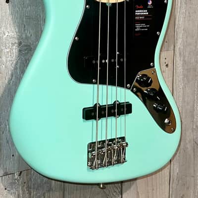 Fender American Performer Jazz Bass - Satin Surf Green with Maple Fingerboard, Help Support Small Business & Buy it Here ! image 3