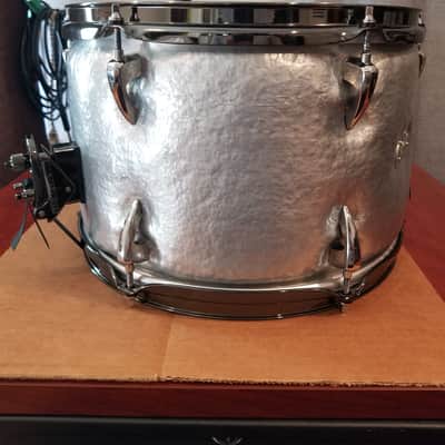 Oriollo Phantom Seamless Hammered Aluminum Snare Drum - 13x9 image 10