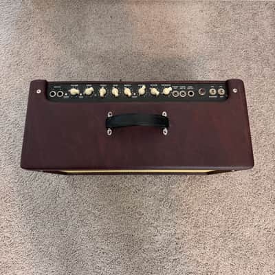 Fender Hot Rod Deluxe III "Creamy Wine Two-Tone" FSR Limited Edition 3-Channel 40-Watt 1x12" Guitar Combo 2014 - Wine Red / Cream image 3