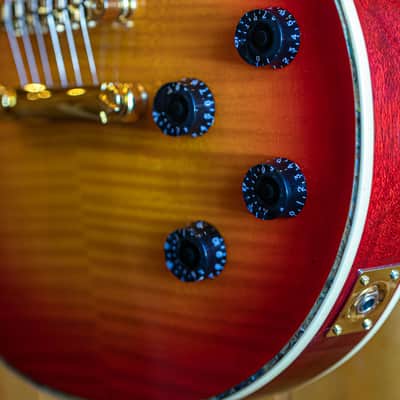 AIO Wolf WLP 750T Electric Guitar - Cherry Burst w/Gator GWE-LPS-BLK Case image 10