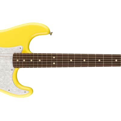 FENDER LIMITED EDITION TOM DELONGE SIGNATURE STRATOCASTER - GRAFFITI YELLOW image 2