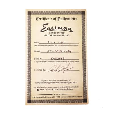 Eastman Fullertone SC'52 Ice Blue Metallic image 9
