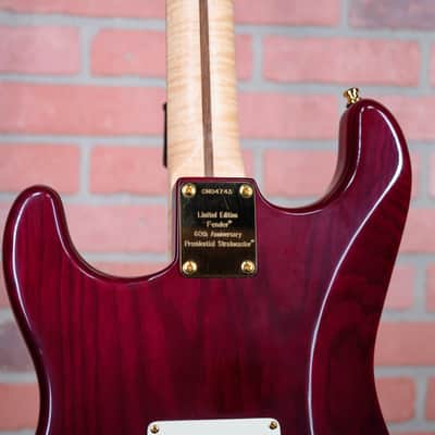 Fender Custom Shop 60th Anniversary Presidential Stratocaster AAA Flame Maple Top Wine Red Stain 2006 w/OHSC image 9
