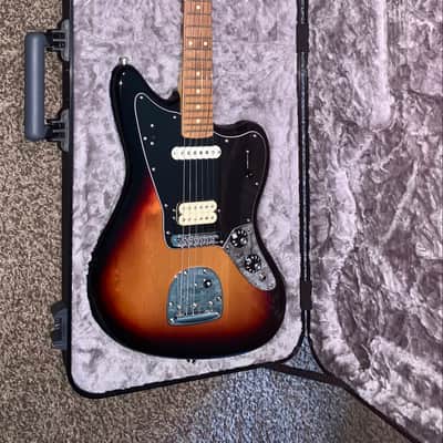2022 Fender Player Jaguar HS with   Pau Ferro Fretboard electric guitar locking tuners ohsc image 11