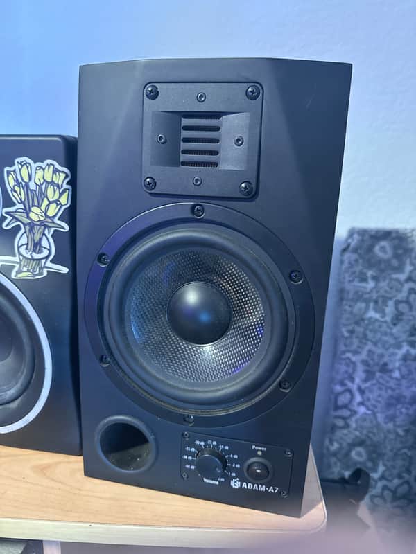 ADAM Audio A7 Active Nearfield Monitor (Single) 2000s - Black (for parts) image 1