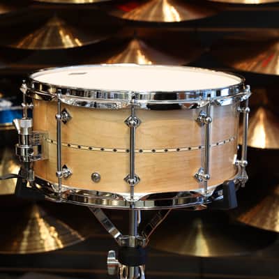 Craviotto Custom Shop 6.5X14" Snare Drum Maple w/ Maple Inlay (Oil Finish) image 5