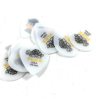 Dunlop Guitar Picks Flex Jazz 12 Pack .73mm MM Light (468P.73)