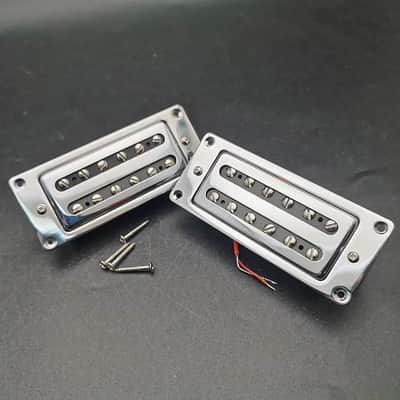 Chrome Mini Humbucker Open Guitar Pickups image 1