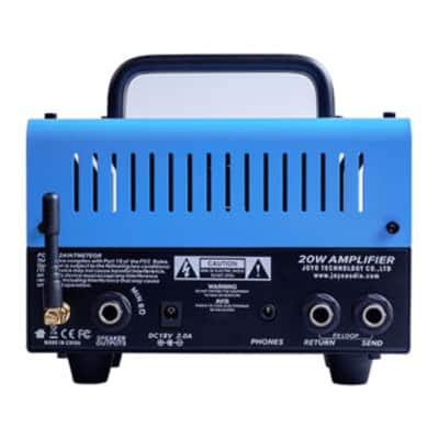 JOYO Bantamp Bluejay (Blues-Junior) Guitar Amp Head 20 Watt 2 Channel Hybrid Tube Blues /Jazz Style image 3