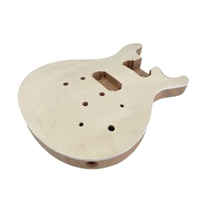 PRS Style Flame Maple Top DIY Electric Guitar – Mahogany Body & Neck – 22 Frets image 9