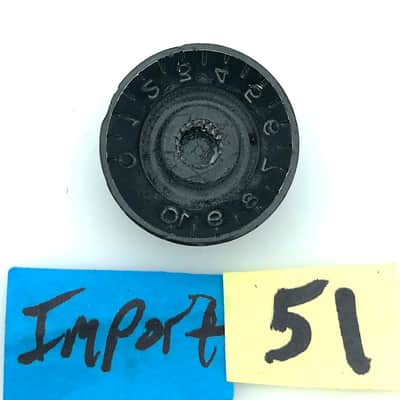 Top Hat Reflector Volume Knob - Black/Silver image 4