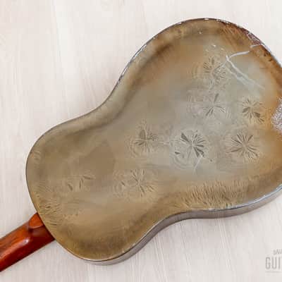 1931 National Sears, Roebuck & Co. Duolian Vintage Single Cone Resonator Frosted Duco w/ Case image 17