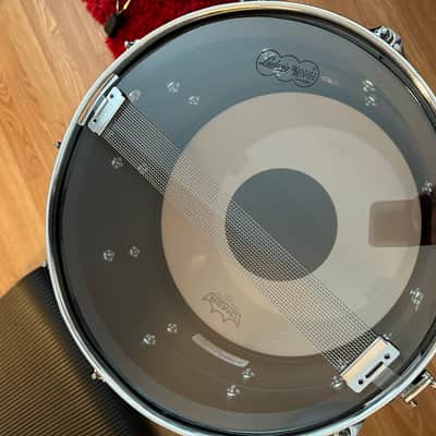 Ludwig LB408 Black Beauty 8x14 Stealth Brass Snare Drum Matte Black image 7
