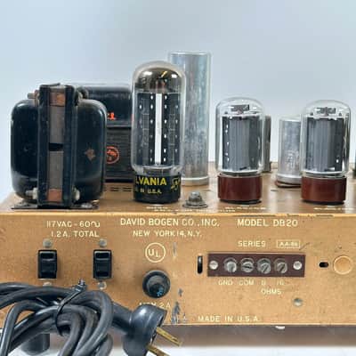David Bogen DB20 DF 1950s 20-watt Mono Tube Receiver/Amplifier image 10
