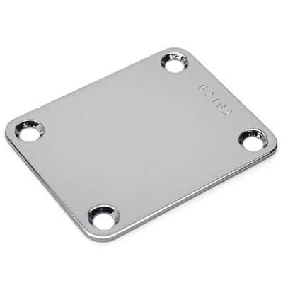 Neck Plate Serial Number stamped for Strat Tele P-J-Bass Chrome image 4